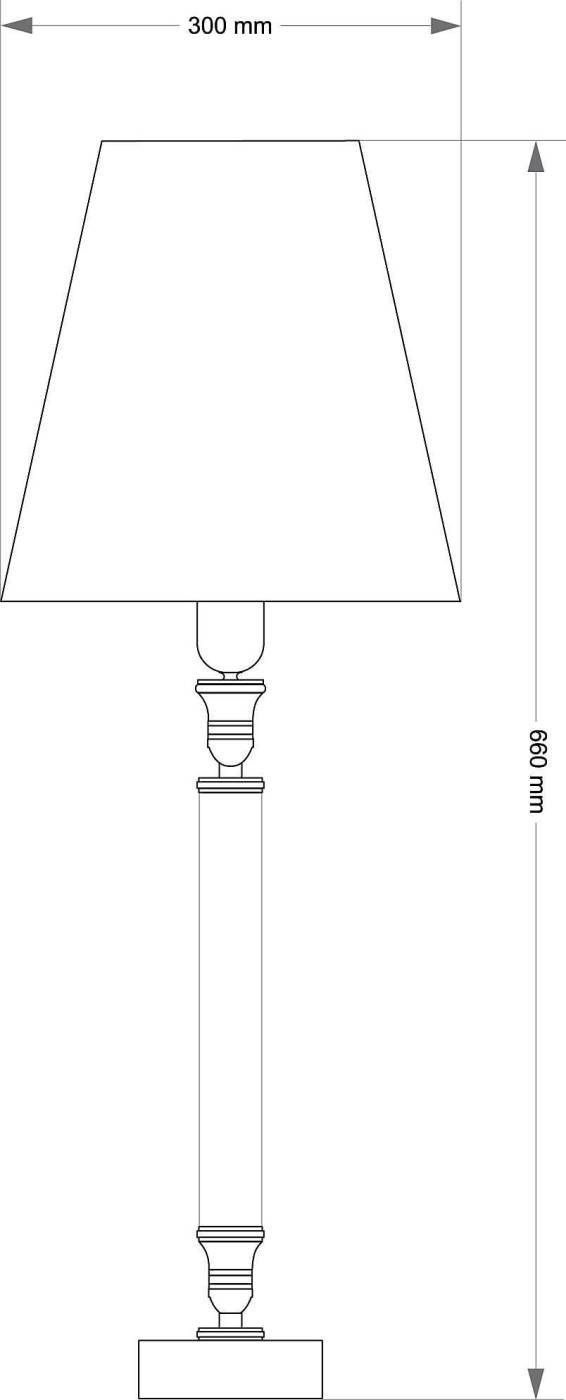 Настольная лампа Kutek Napoli NAP-LG-1(N/A)