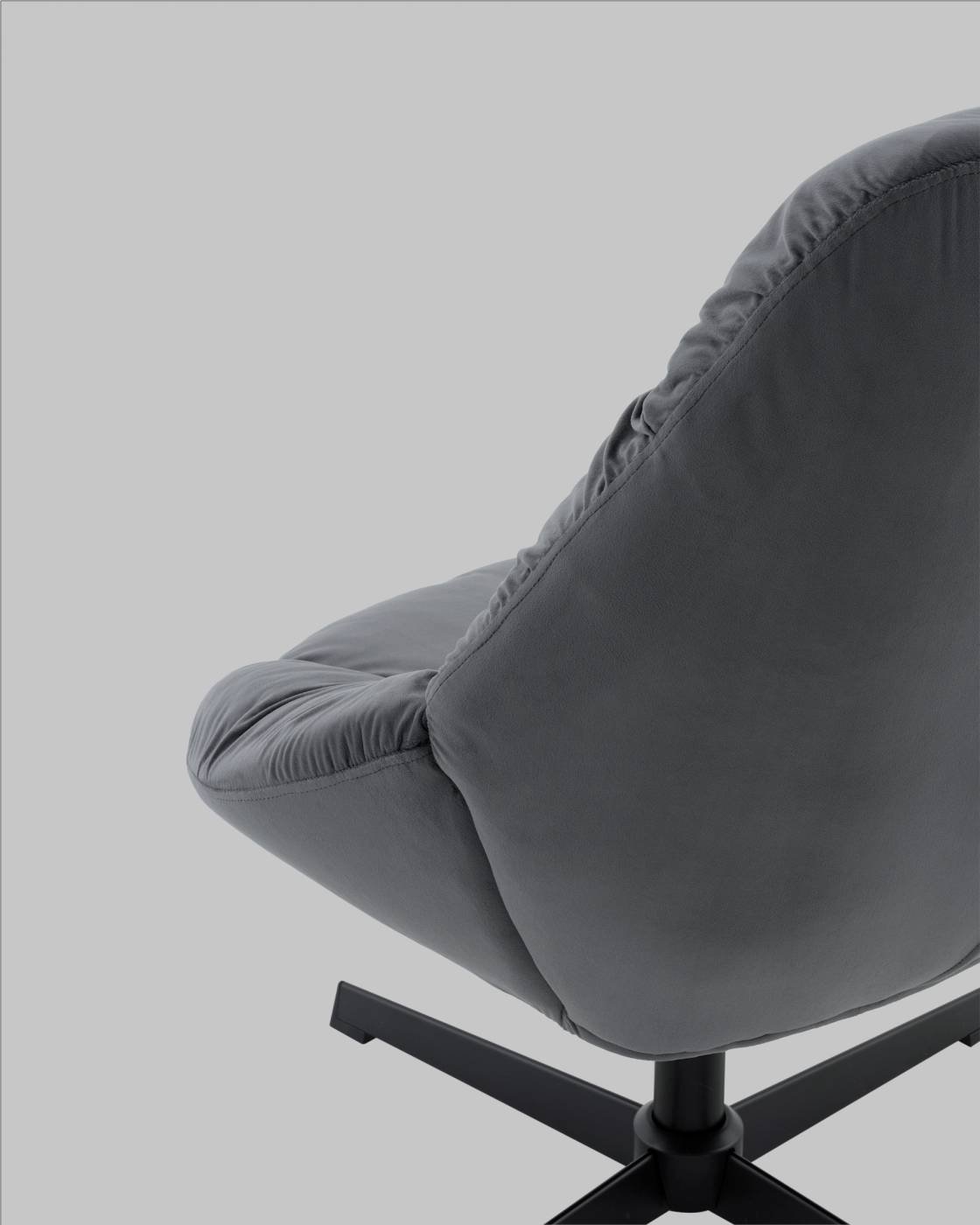 QH-8347KT HLR-21 dark grey Кресло Stool Group Оррелл QH-8347KT HLR-21 dark grey