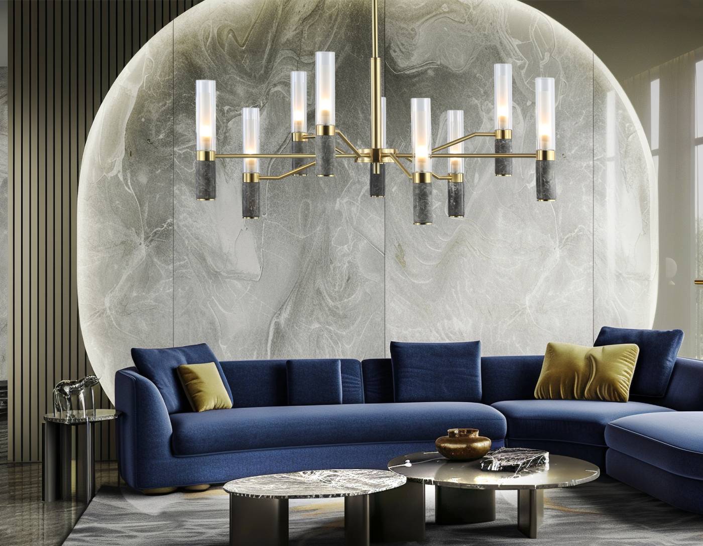 LH53355 Люстра на штанге Ceramo Modern Ambrella LH53355