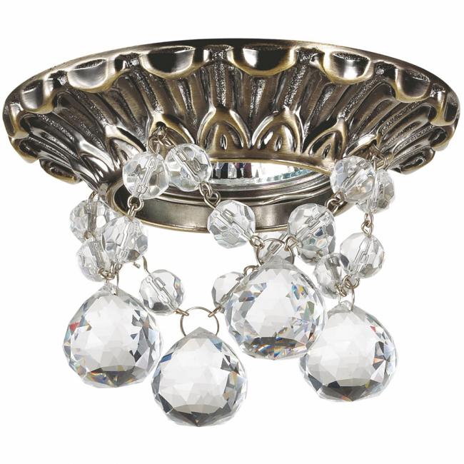 Встраиваемый светильник с узорами Grape 369996 Novotech