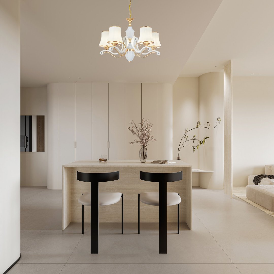 303987/5 Wh/Gd Подвесная люстра Arte Milano Florentia-3987 303987/5 Wh/Gd