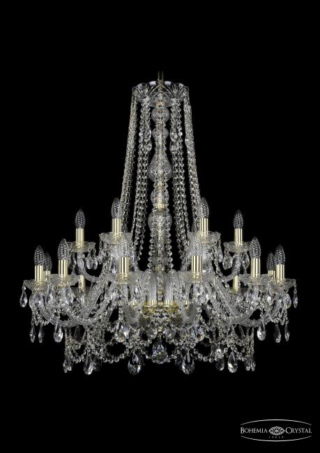 1411/12+6/300/h-94 G Подвесная хрустальная люстра 1411 Bohemia 1411/12+6/300/h-94 G