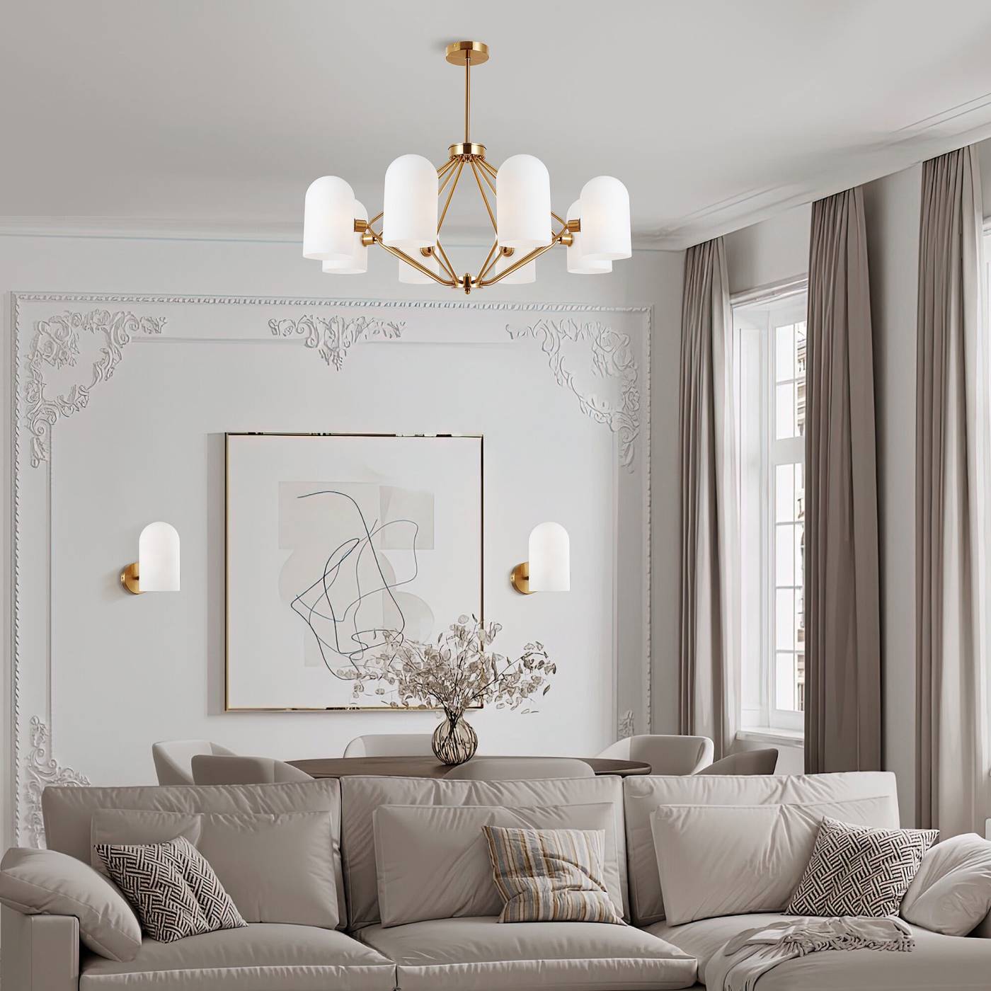 60157/8 латунь Потолочная люстра Eurosvet Bambola 60157/8 латунь