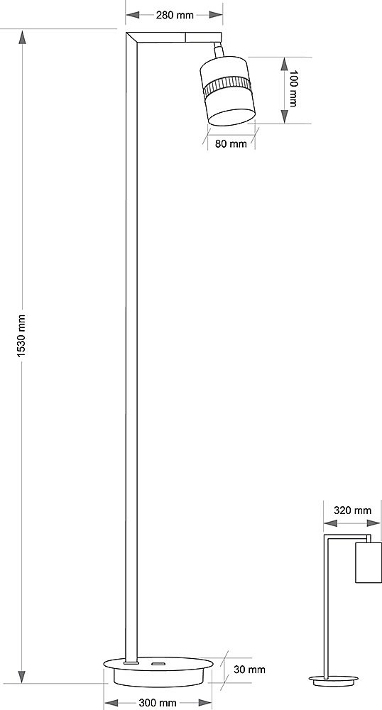 Торшер Kutek Vesto VES-LS-1(P)