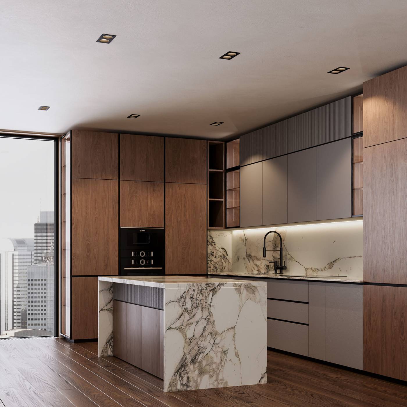 Встраиваемый светильник Elektrostandard Andi 15700/02 GU10 черный