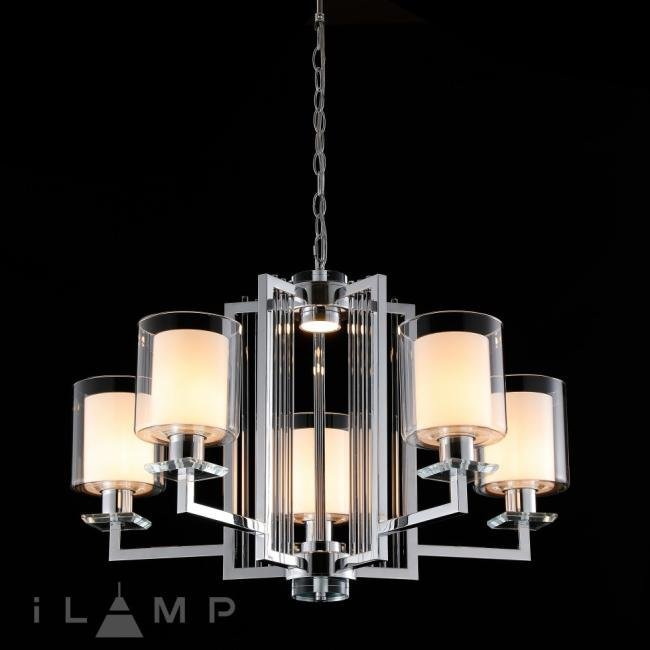 RM6201-5 CR+CL Подвесная люстра iLamp King RM6201-5 CR+CL