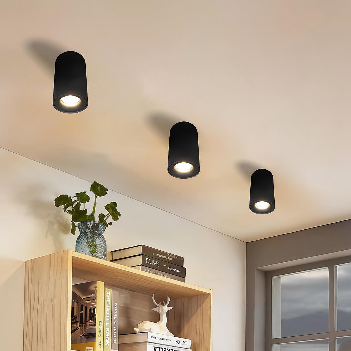 10220 Black 3000K Накладной светильник Loft It Tictac 10220 Black 3000K