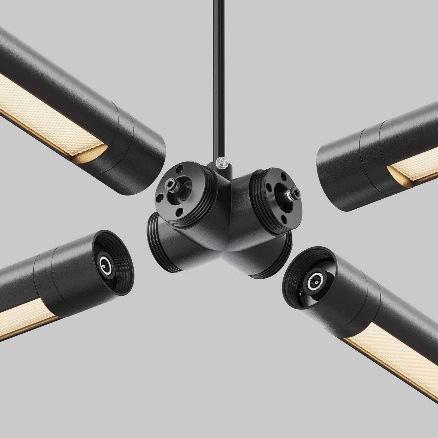 CA017TX-P-B Х-образный вертикальный коннектор для системы Shelf с вводом питания Maytoni Accessories for system Shelf CA017TX-P-B