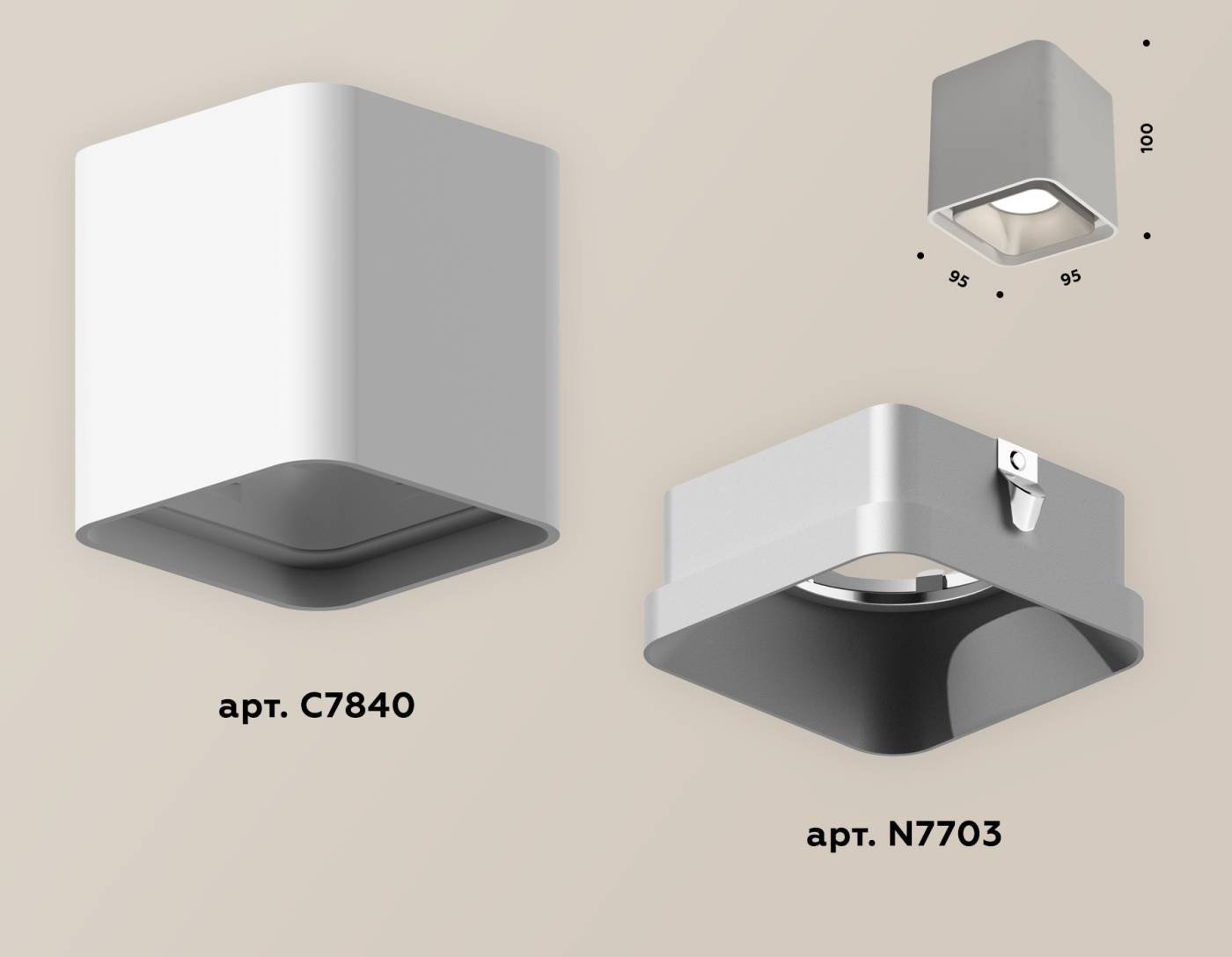 XS7840003 Накладной светильник Ambrella Techno XS7840003