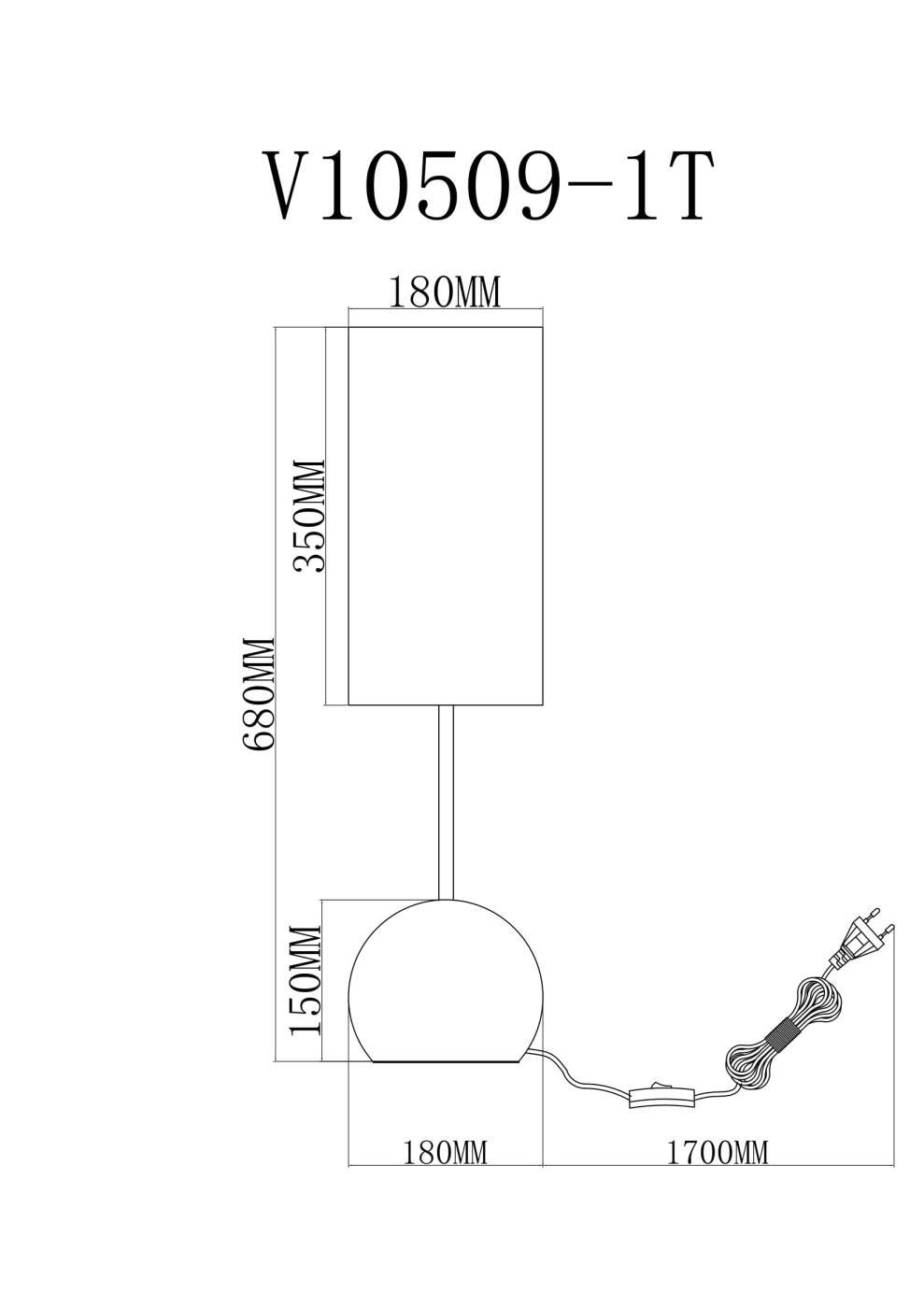 V11589-1T Настольная лампа Moderli V11589-1T