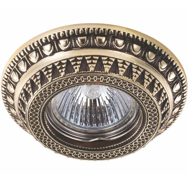 Встраиваемый светильник с узорами Vintage 370008 Novotech