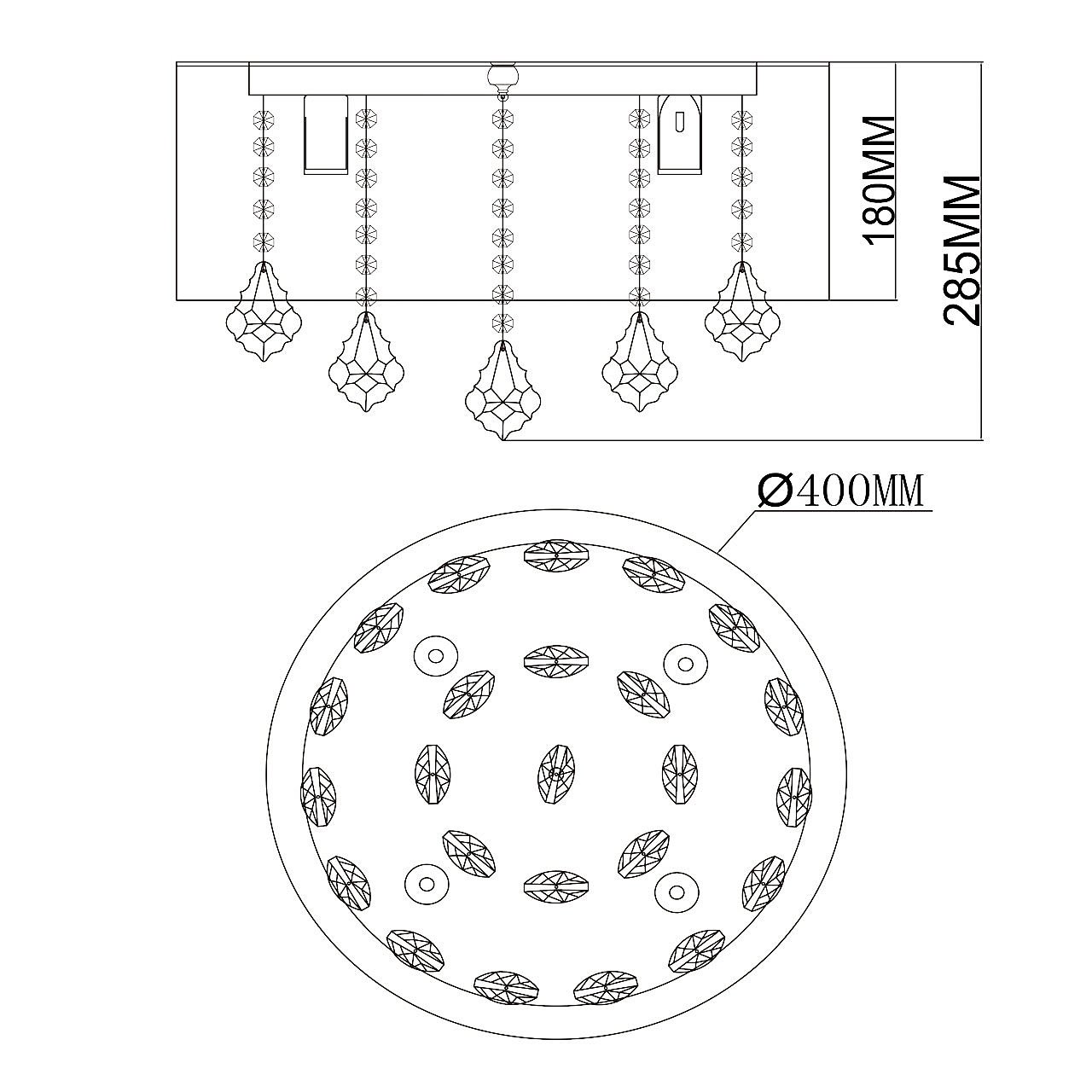 Потолочная люстра MW Light Жаклин 465015904