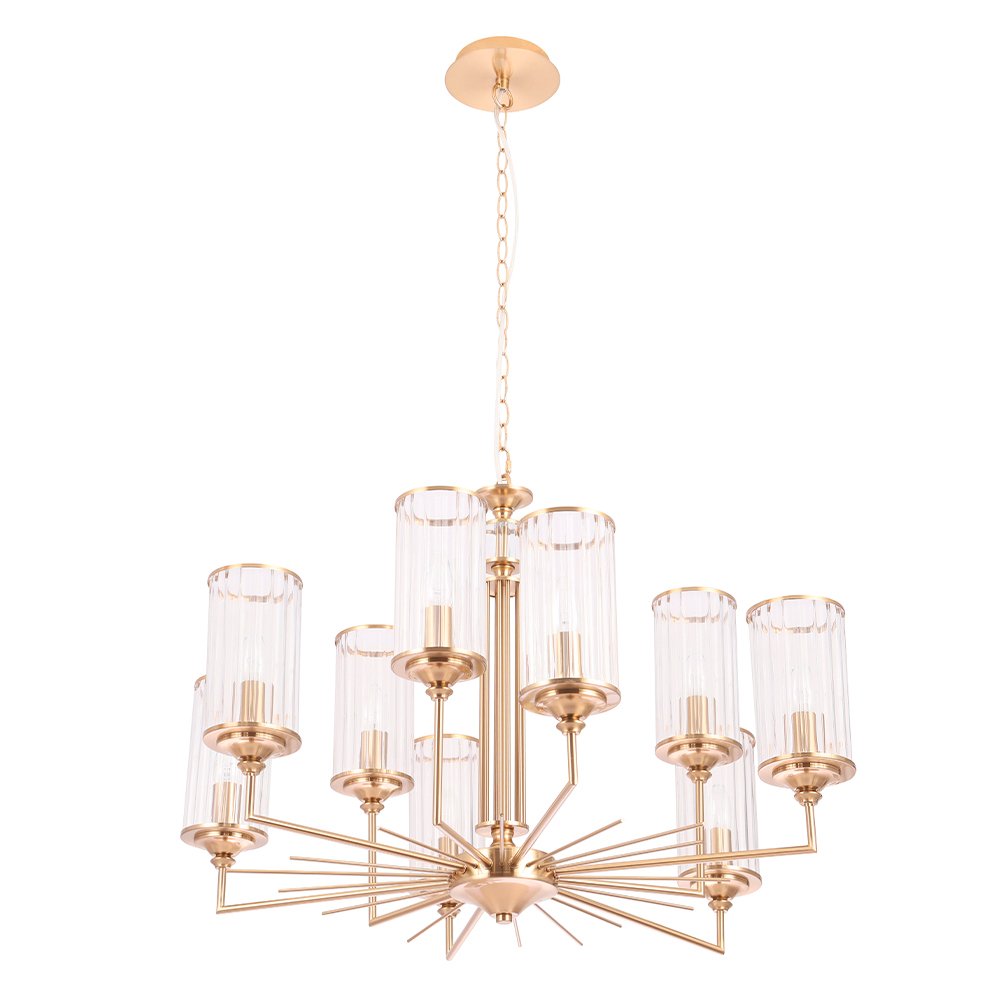 GLORIA SP9 BRASS Подвесная люстра Crystal Lux Gloria GLORIA SP9 BRASS