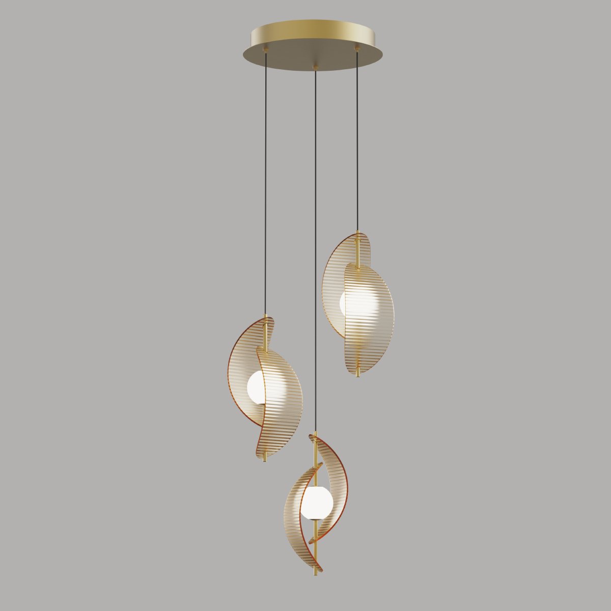 MD24030035-3A brass/amber Светильник подвесной Delight Collection MD24030035 MD24030035-3A brass/amber
