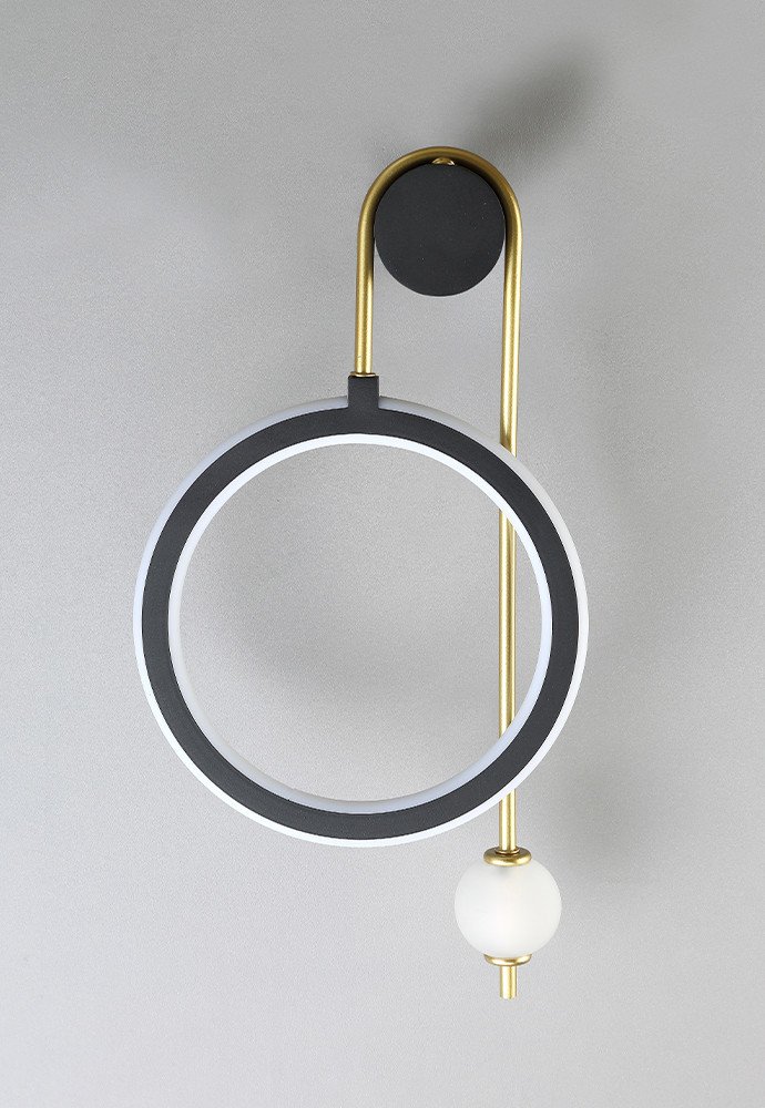 CORIDA AP25W LED BLACK/GOLD Настенное бра Crystal Lux Corida CORIDA AP25W LED BLACK/GOLD