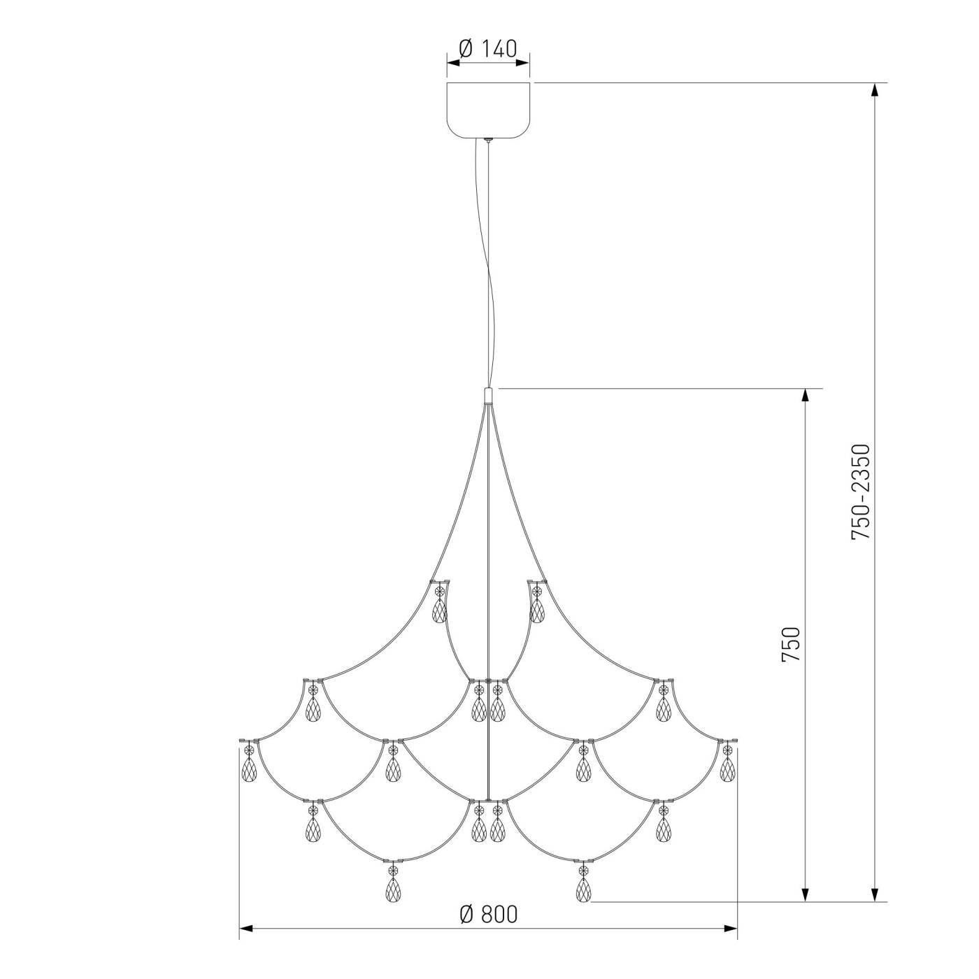 Подвесная люстра Adit Bogates 90400 LED