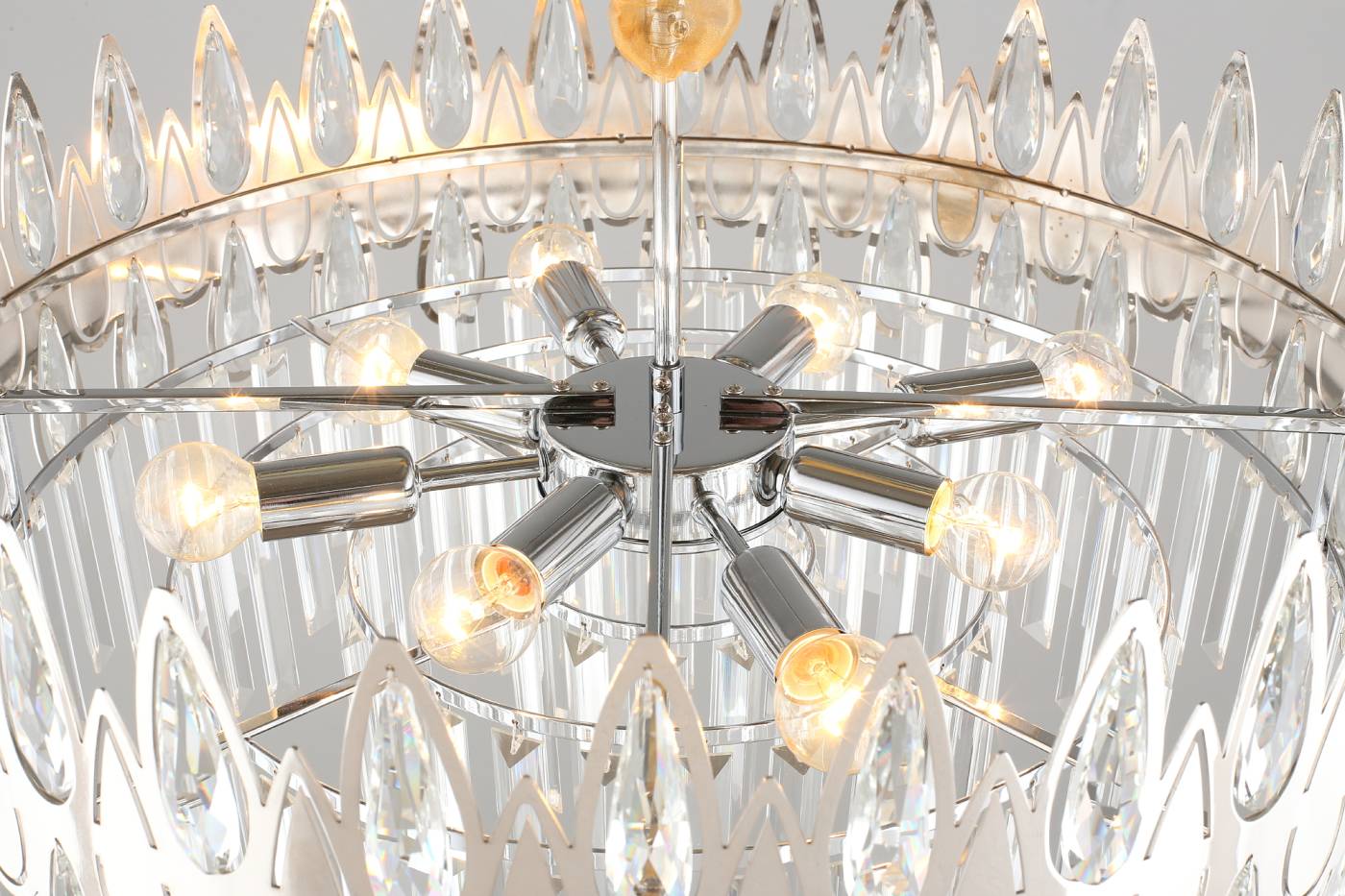 Подвесная хрустальная люстра Riposto Omnilux OML-71703-08