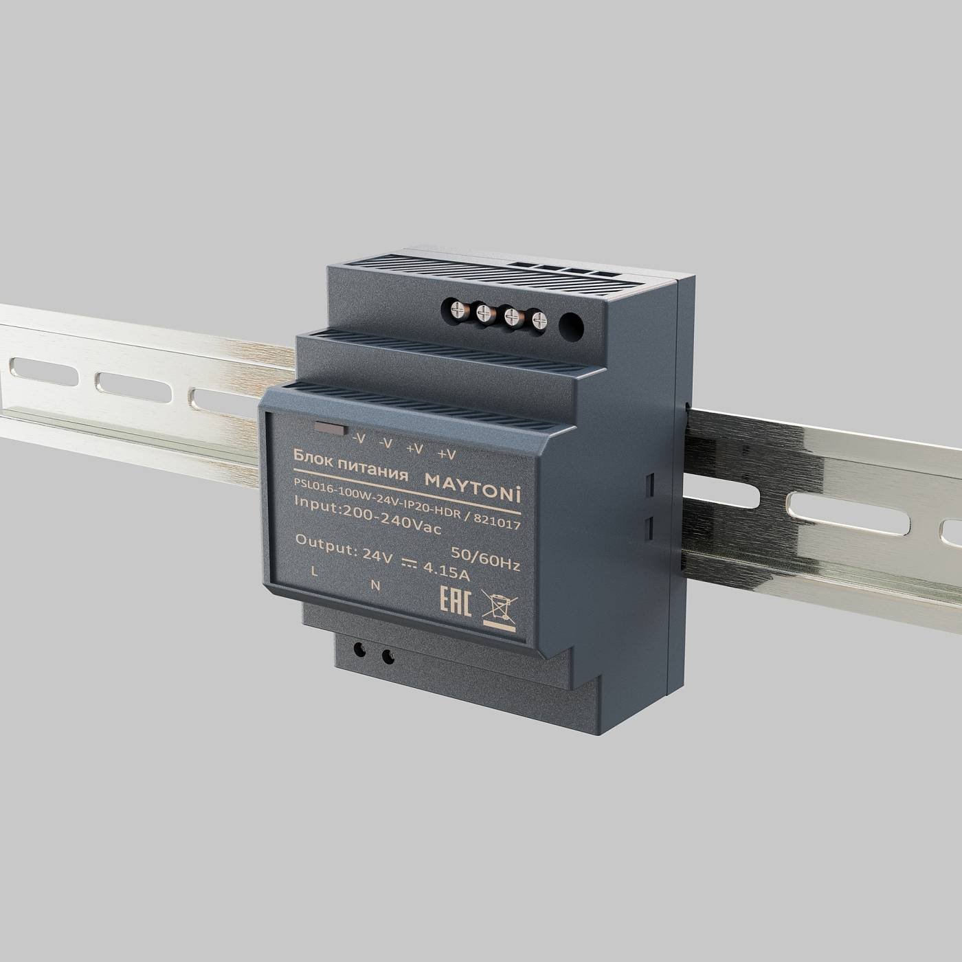 Блок питания PSL016 24В 100Вт IP20 Maytoni Блоки питания 24В 821017