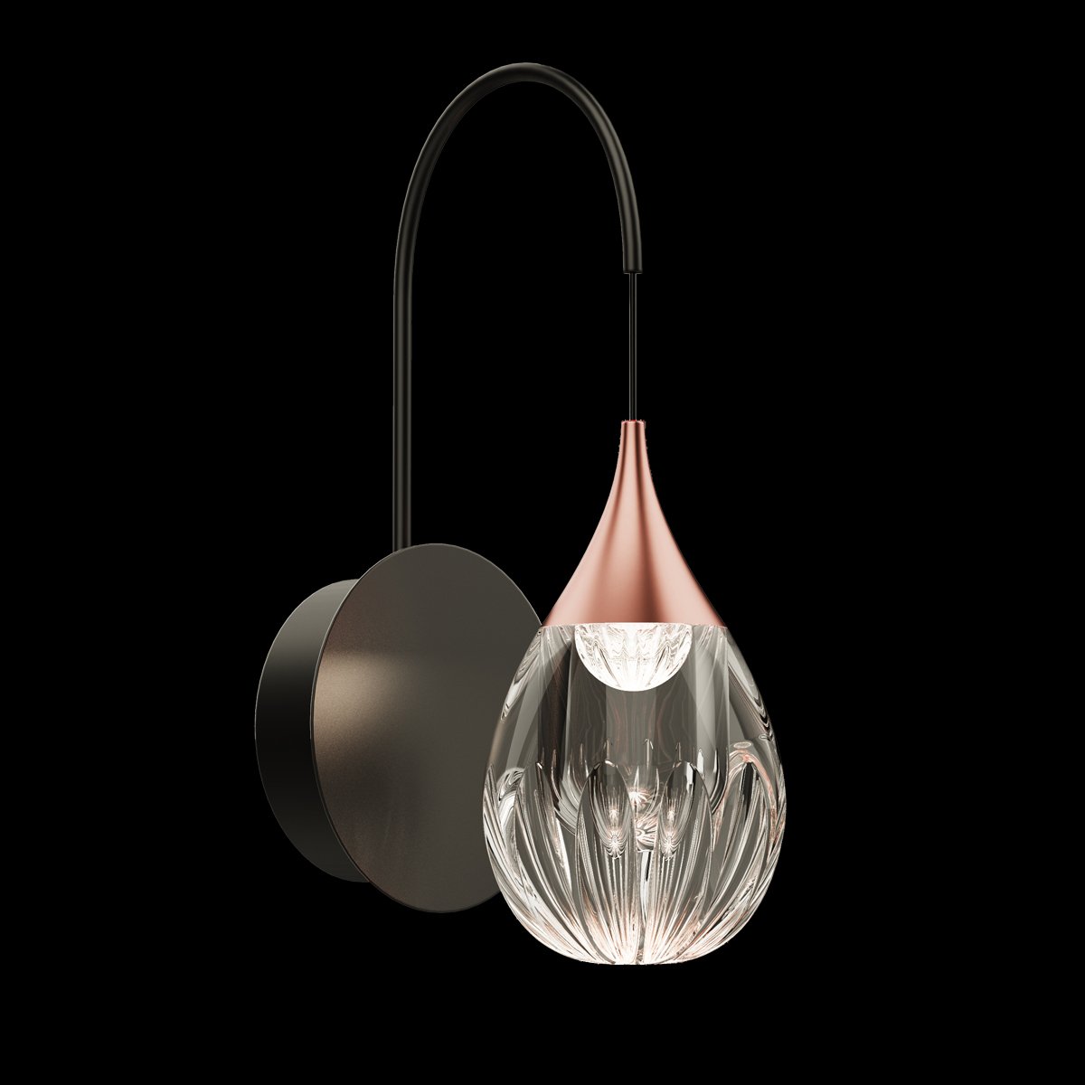 MB24001004-1A copper/clear Настенное бра Delight Collection Stilla MB24001004-1A copper/clear