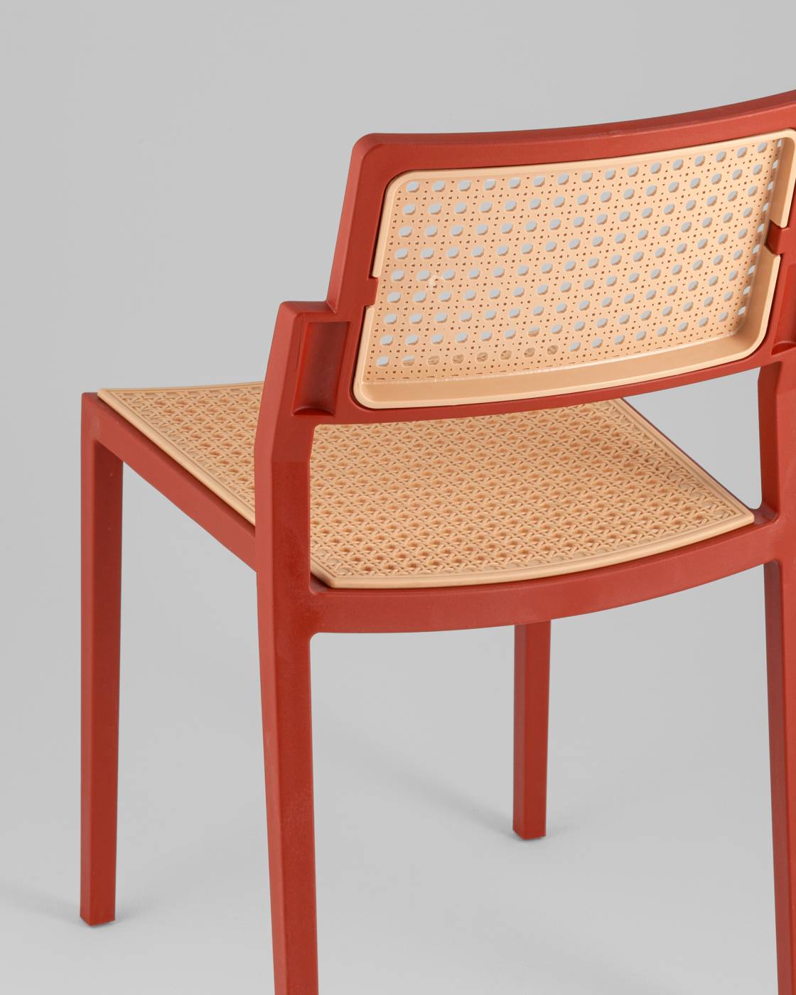 Стул пластиковый Stool Group Milto 8059 red/beige
