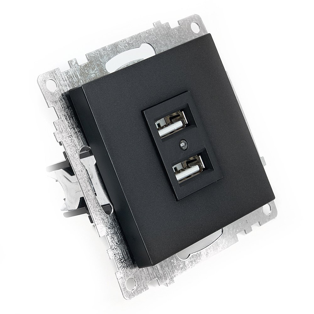 39616 Розетка USB 2-местная (механизм) Stekker Катрин 39616