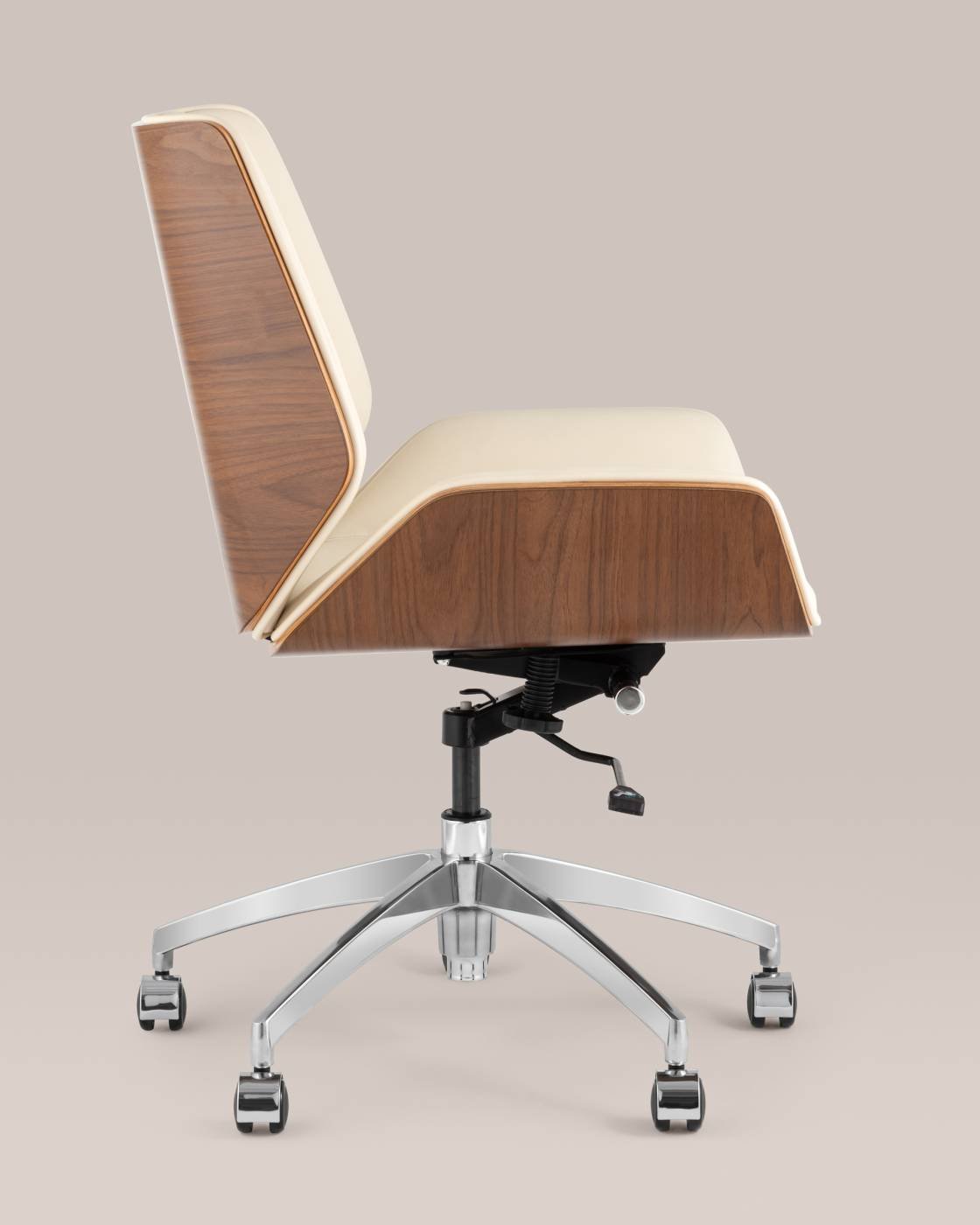 Кресло офисное Stool Group Crown A312-A 8383-1 walnut back