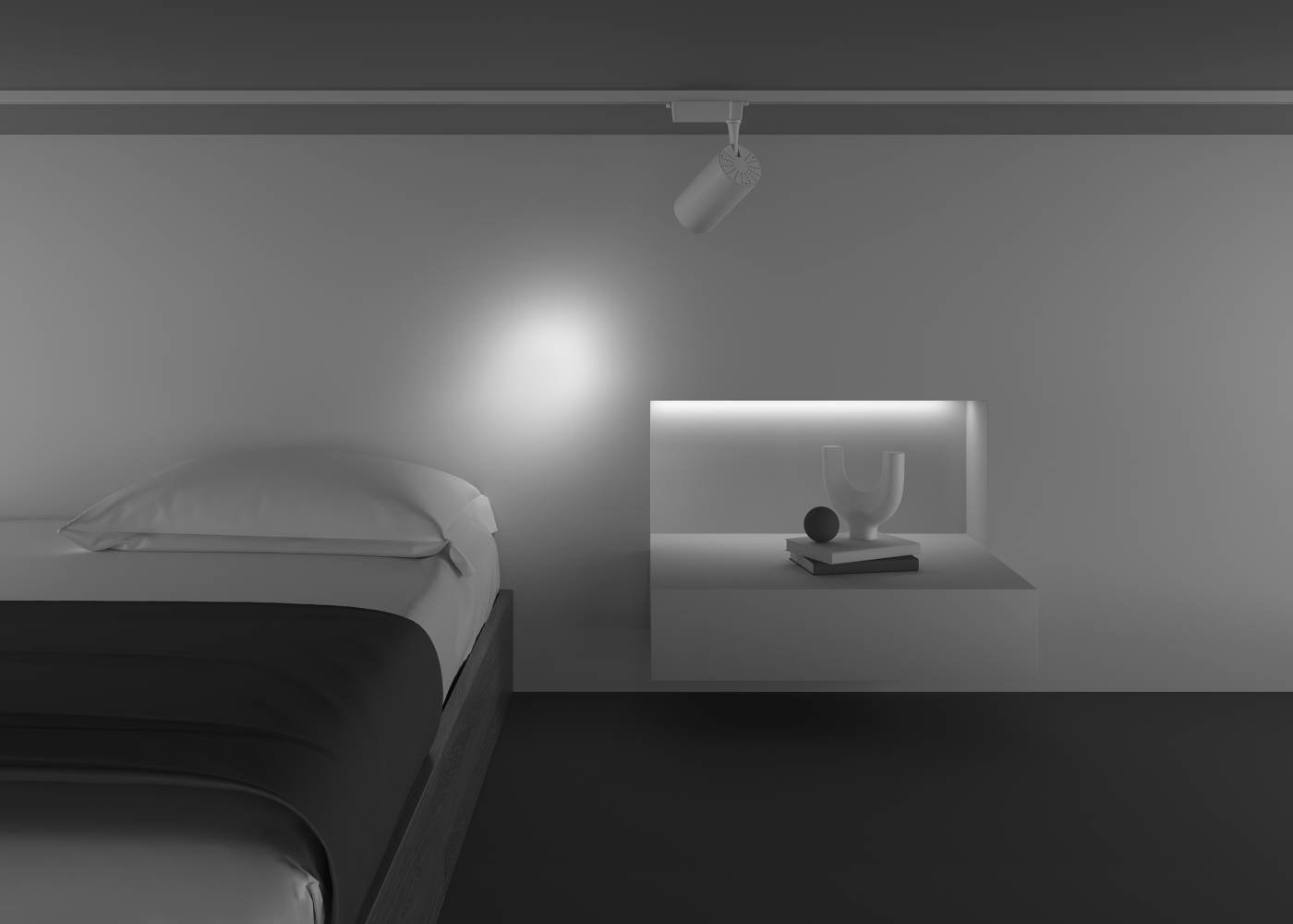 Трековый светильник Maytoni Vuoro TR003-1-36W4K-S-W