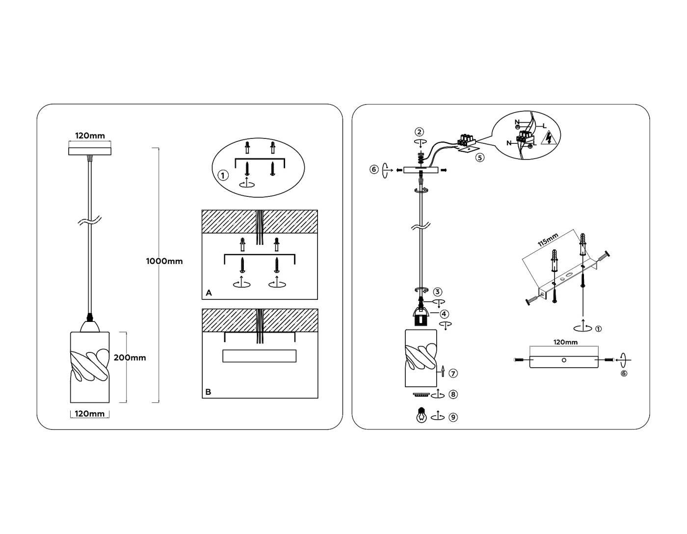 Светильник подвесной Ambrella Loft TR3411