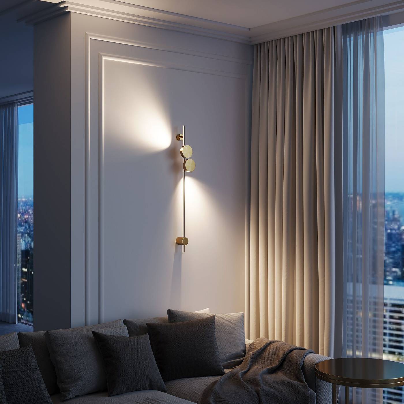 Настенный светильник Elektrostandard Illume Illume латунь (40154/LED) 4000K