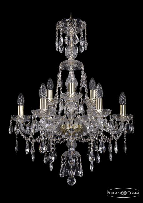 1415/6+3/200/XL-77 G Подвесная хрустальная люстра 1415 Bohemia 1415/6+3/200/XL-77 G