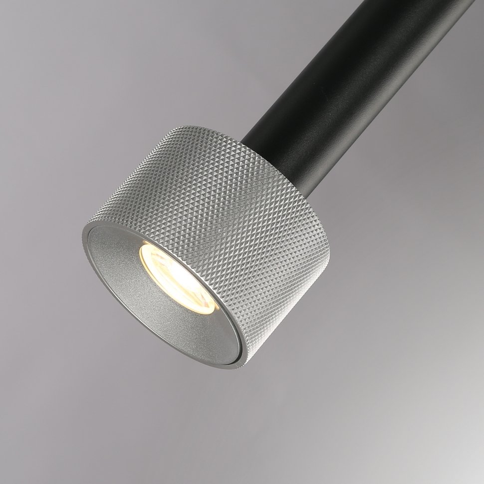 Светильник подвесной ILedex Delta 2362-1 BK+SL