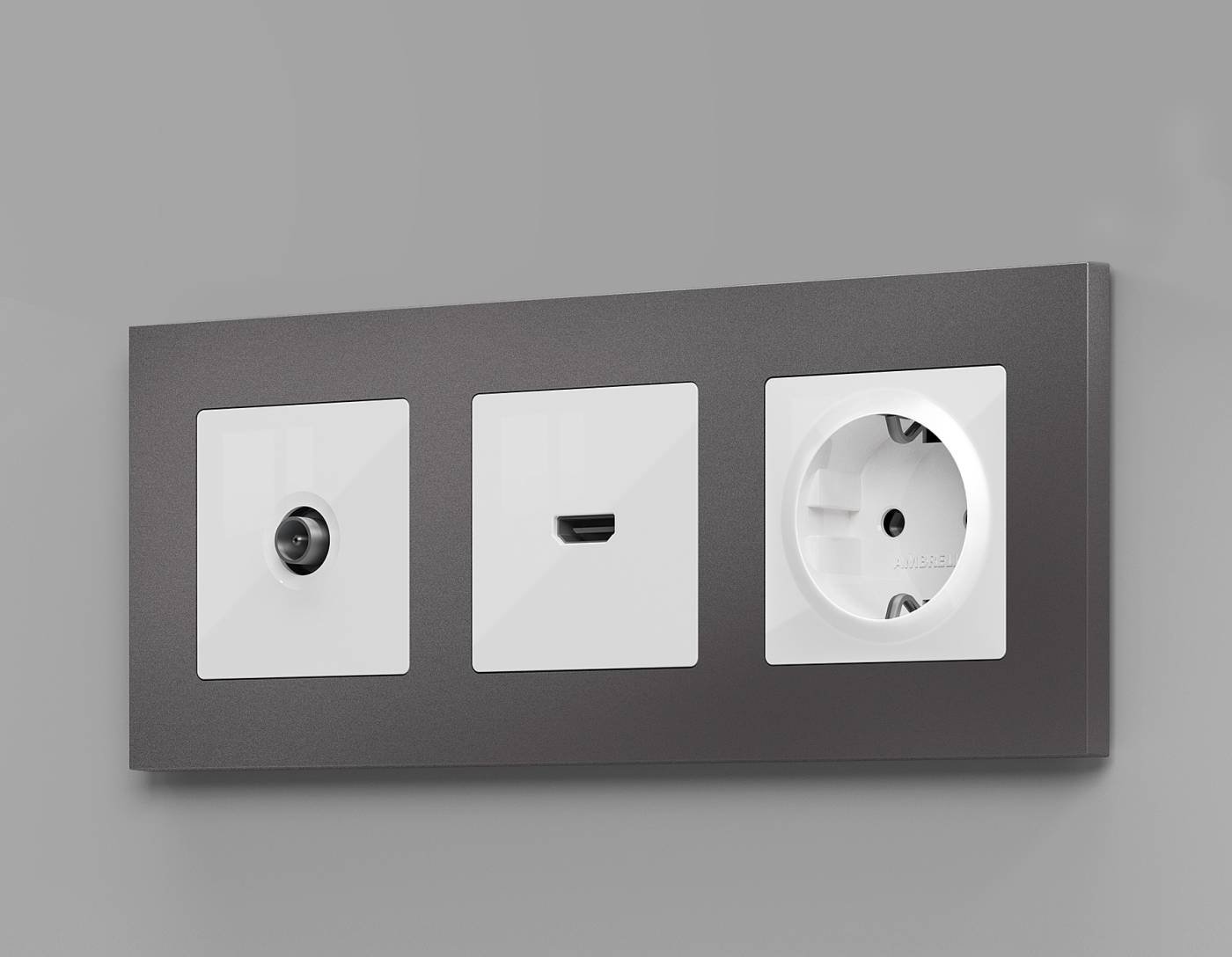 MA113010 Розетка Ambrella Volt ALFA MA113010