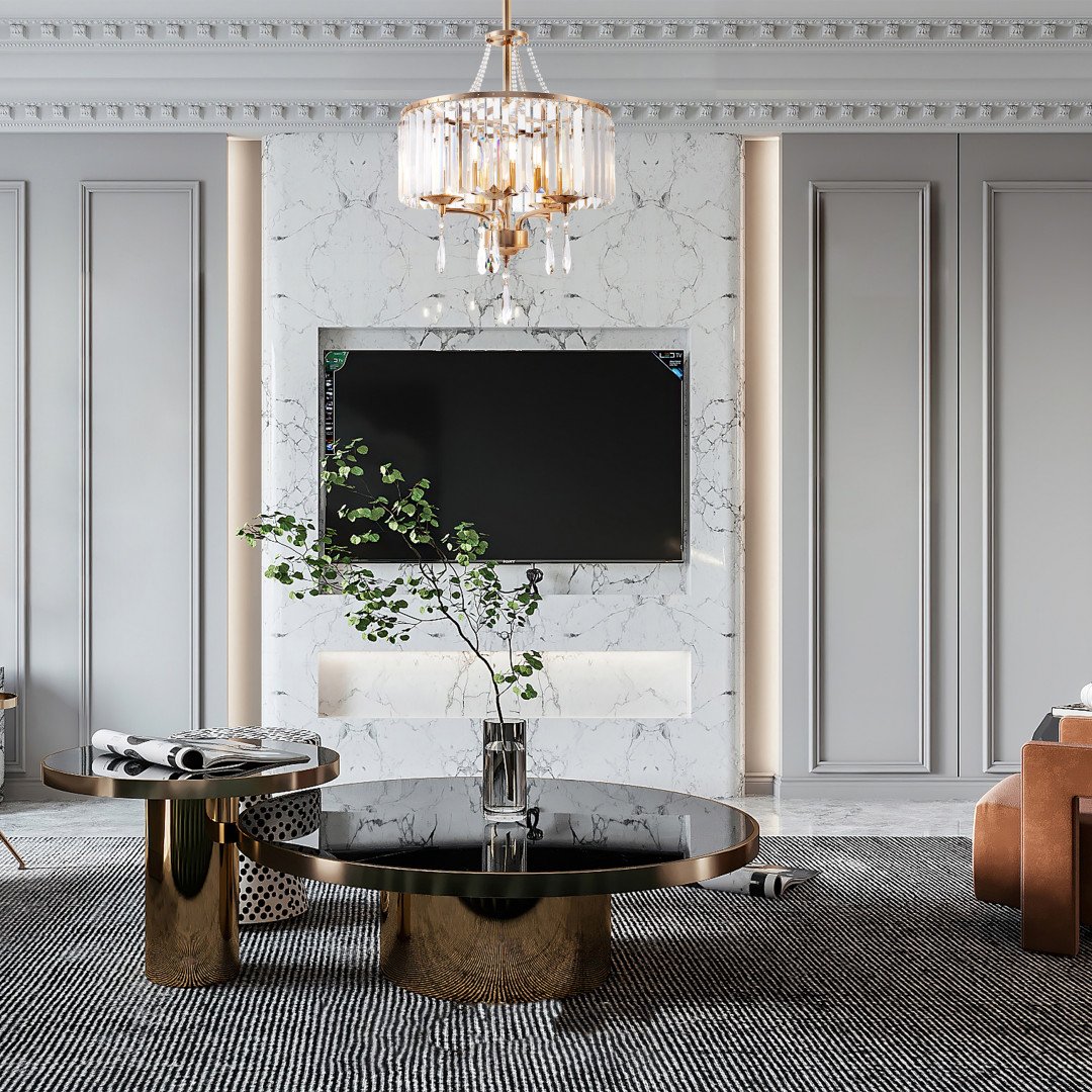 Люстра на штанге Arte Milano Sorrento-1009 371009/5/300/400 GD