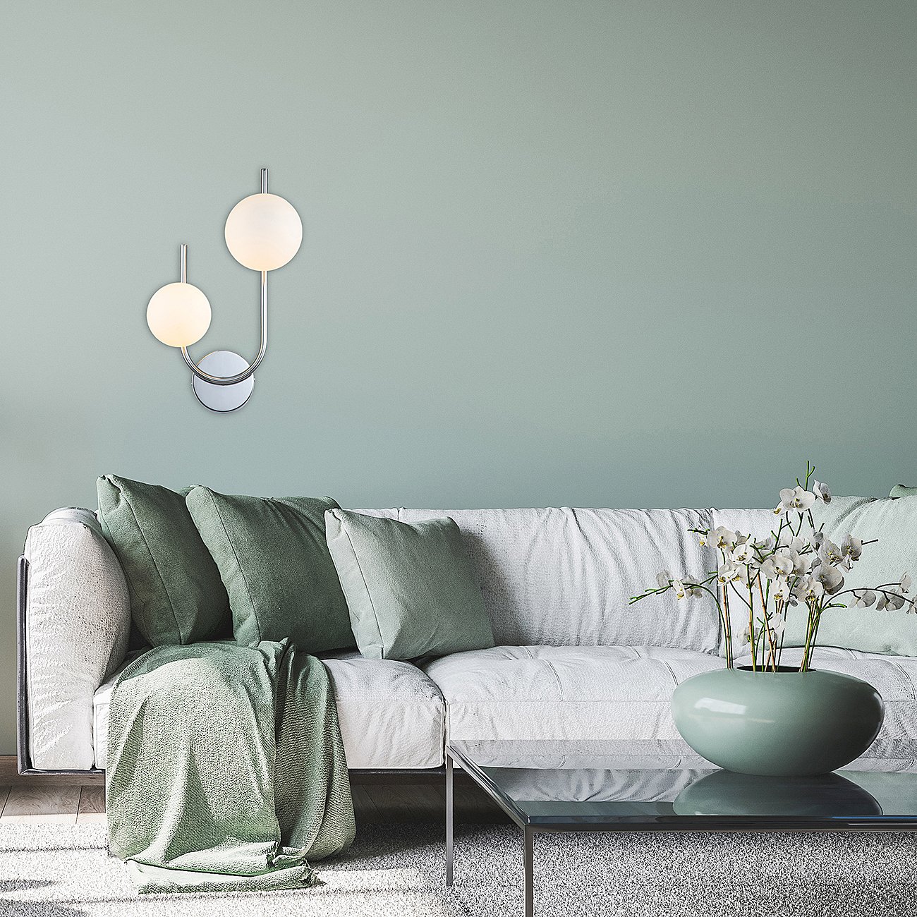 Настенное бра Escada Sphere 642/2A Silver