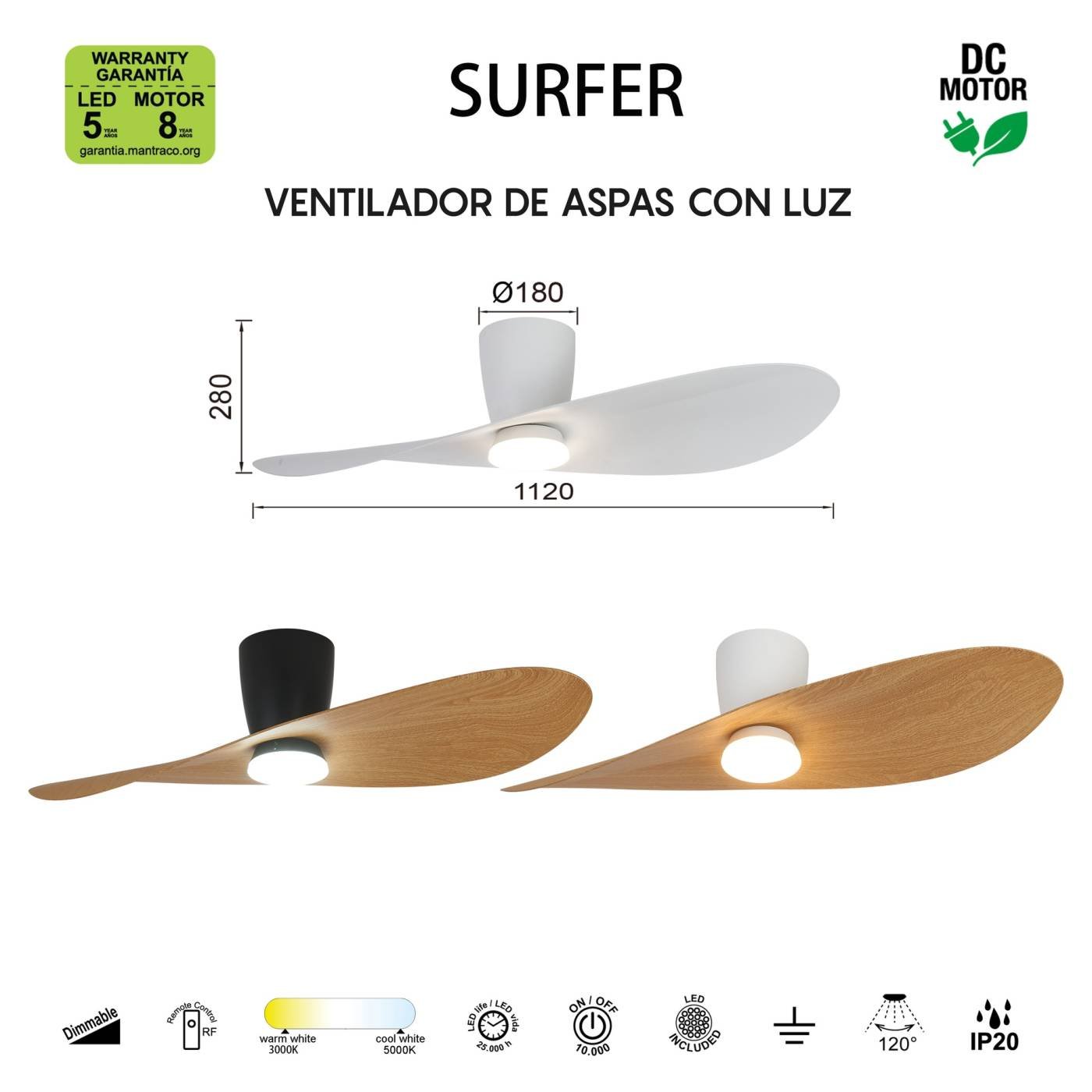 9475 Потолочная люстра SURFER Mantra 9475