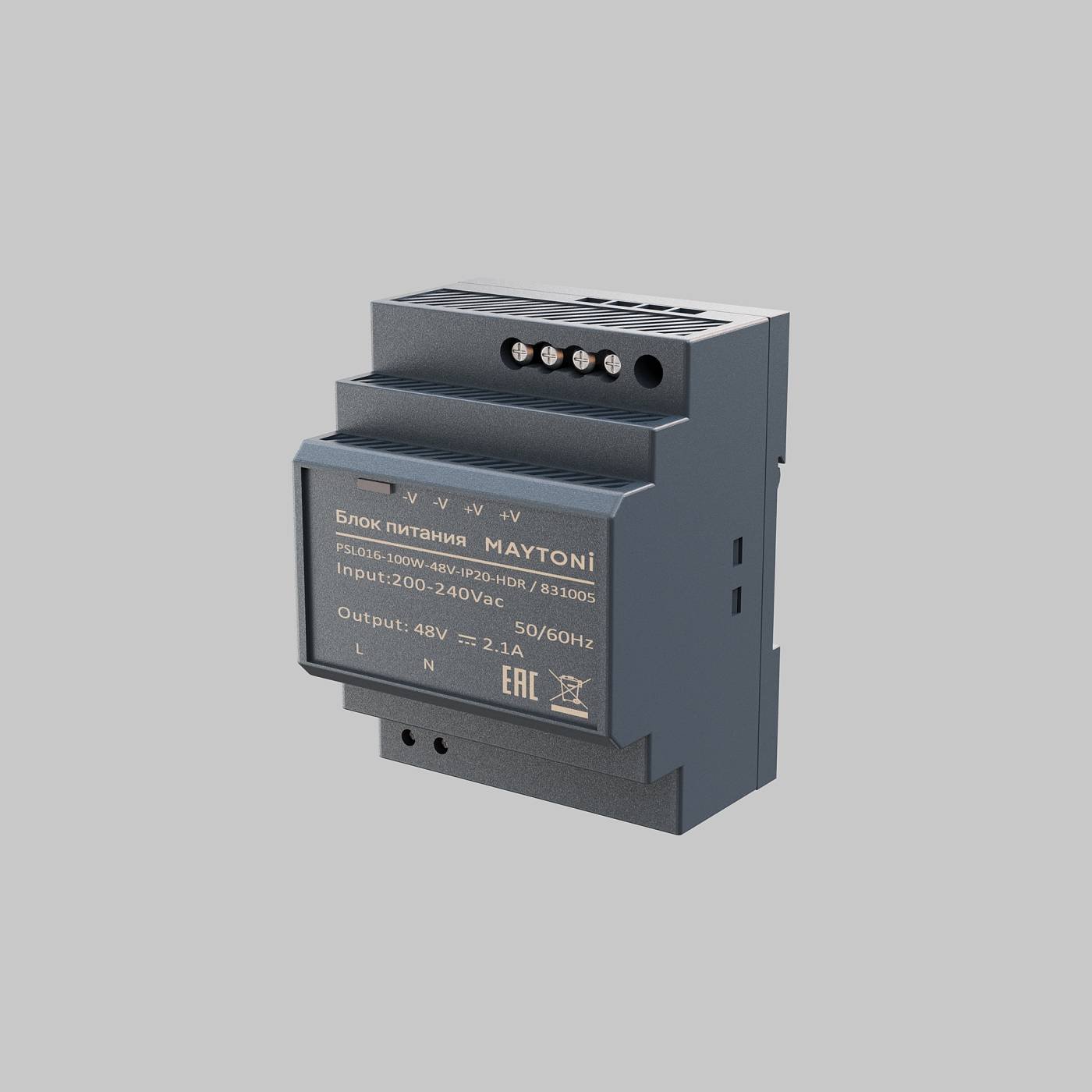 Блок питания PSL016 48В 100Вт IP20 Maytoni Блоки питания 48В 831005