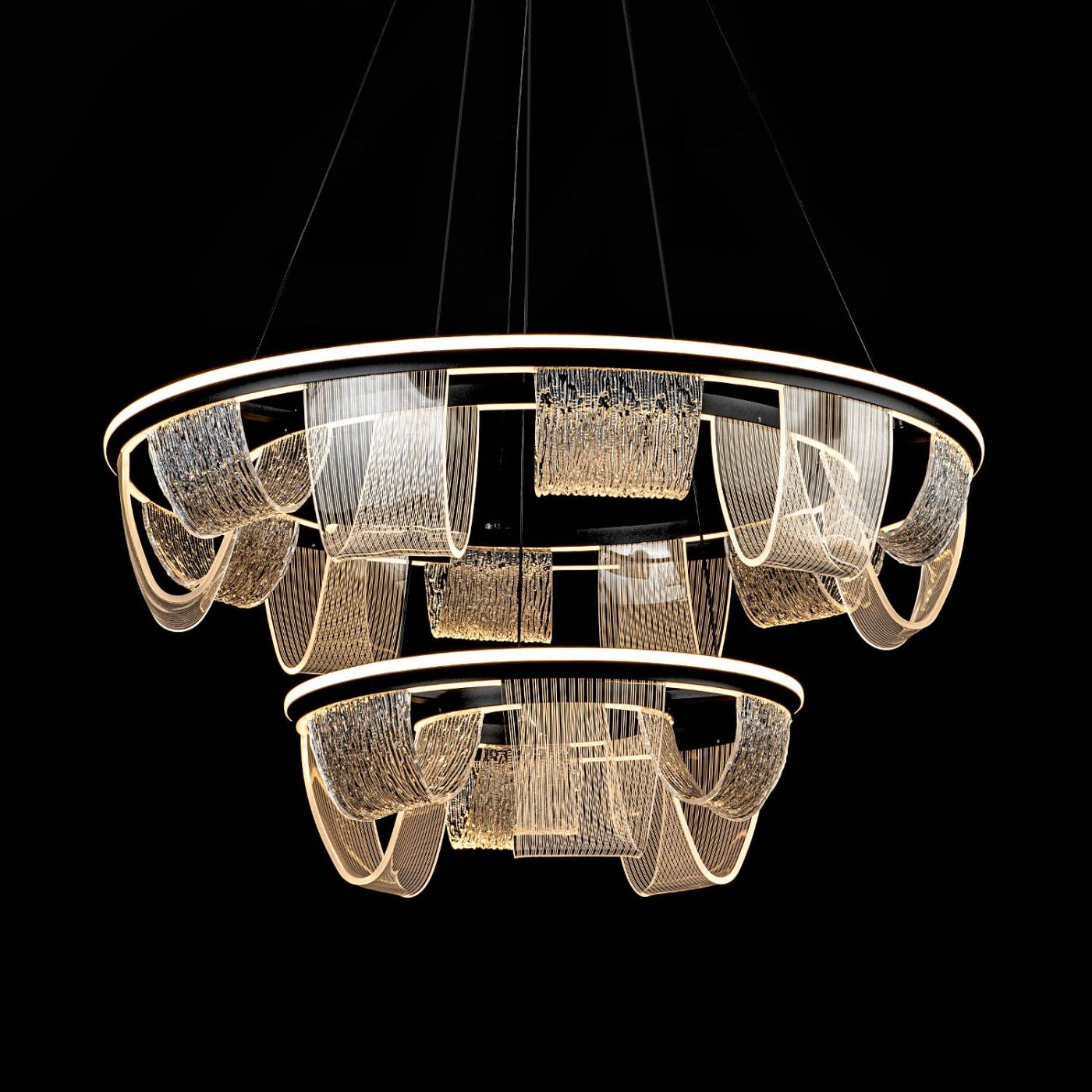 L7706-800-460 BK Подвесная люстра L LED4U L7706-800-460 BK