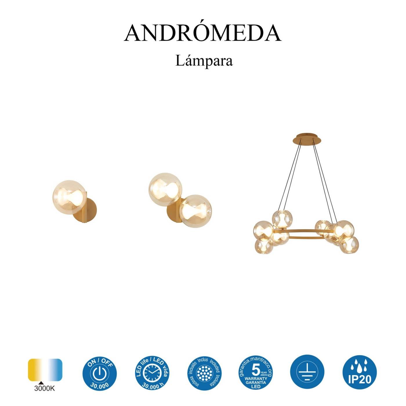 Бра настенное ANDROMEDA Mantra 9553