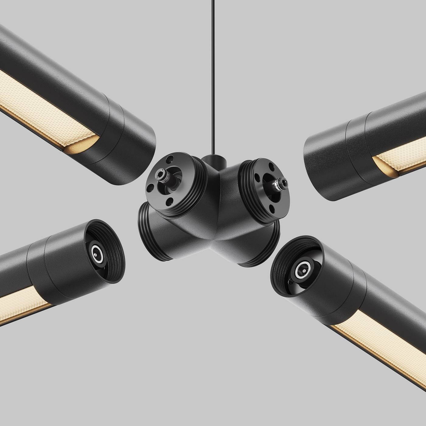 CA017TX-B Х-образный вертикальный коннектор для системы Shelf без ввода питания Maytoni Accessories for system Shelf CA017TX-B