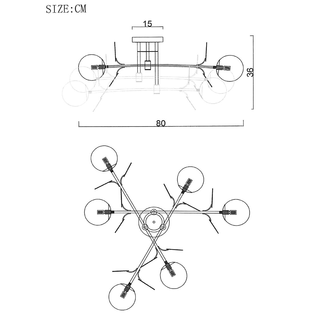 Потолочная люстра ImperiumLoft Matisse-B 194949-23