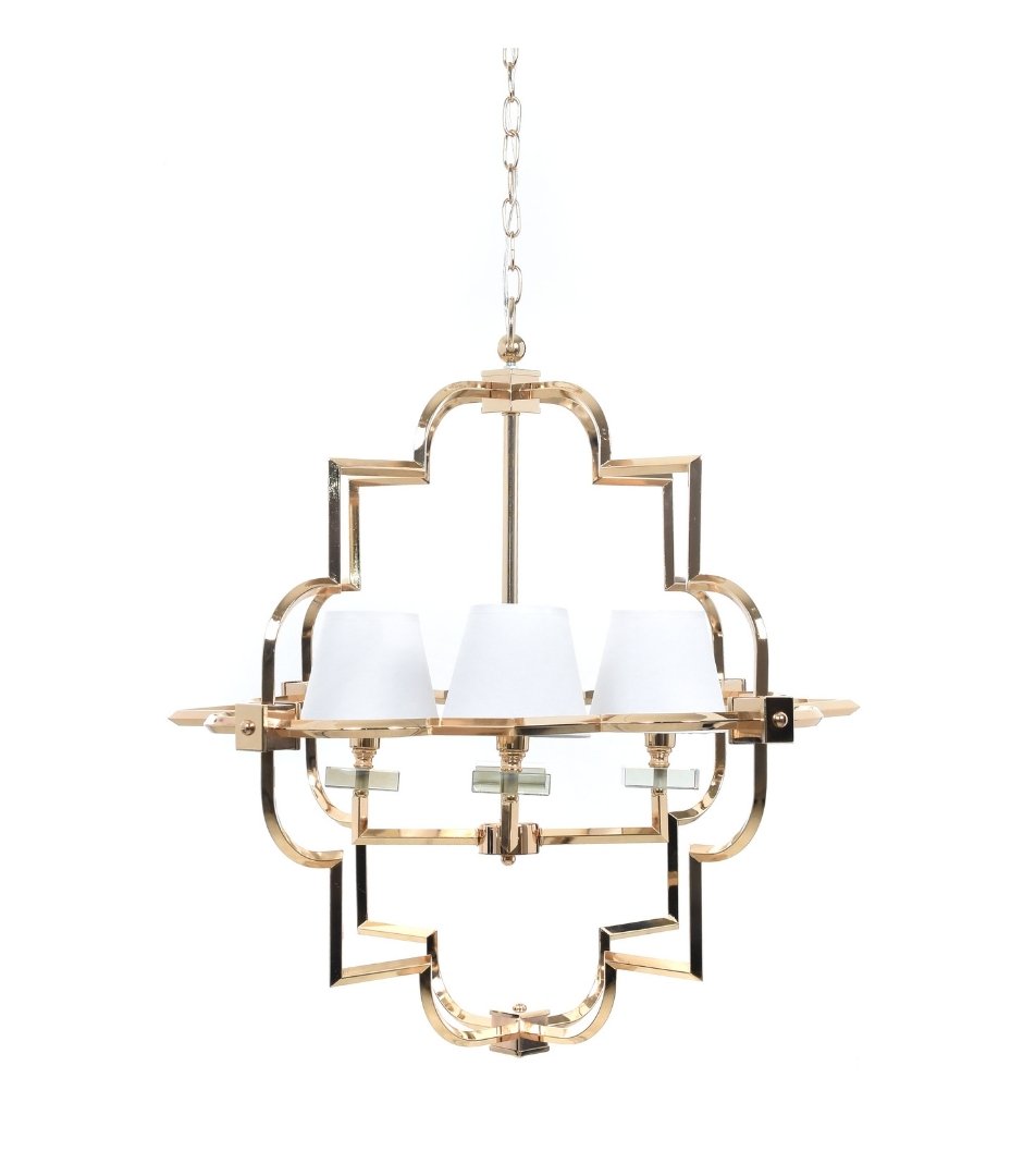 Подвесная люстра Lumina Deco Baltimore LDP 8020-4 GD+WT