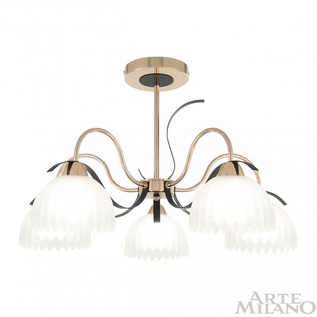 Потолочная люстра Arte Milano Napoli 327306/5 FG+BK