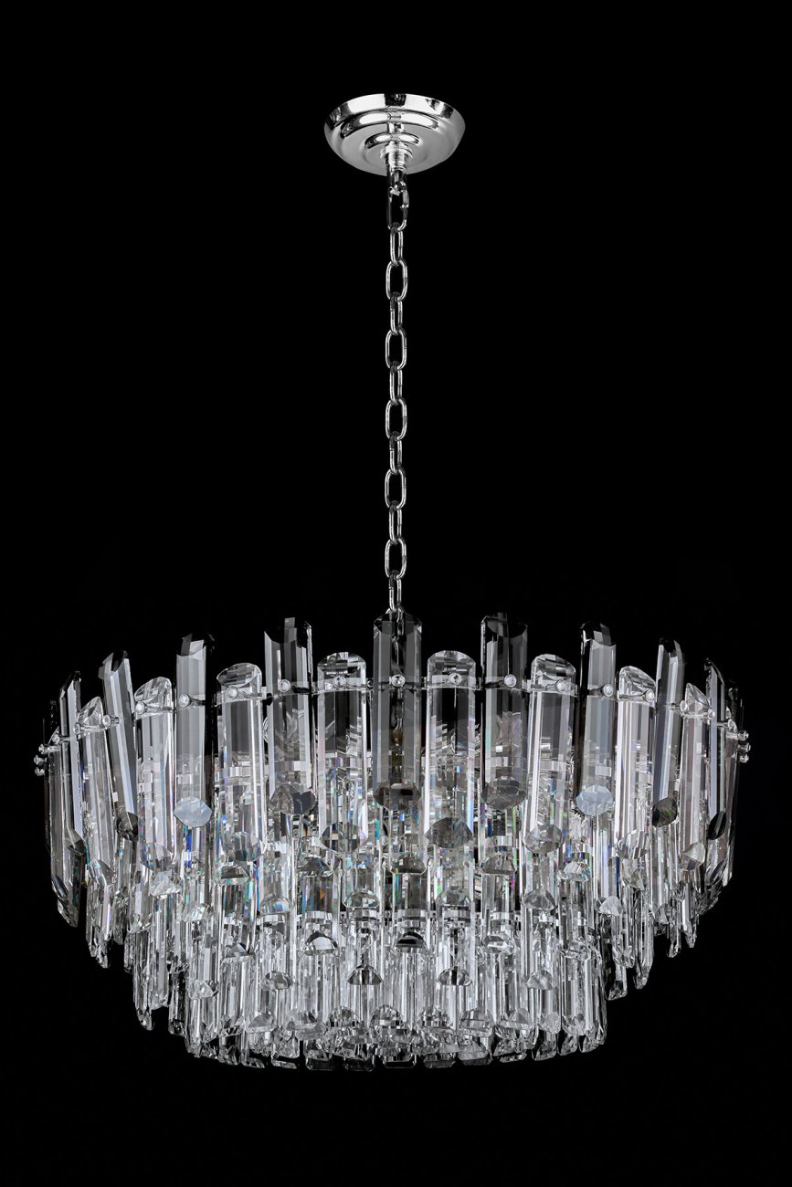 Подвесная люстра LEON Jacqueline LE7161/600 CH/GR