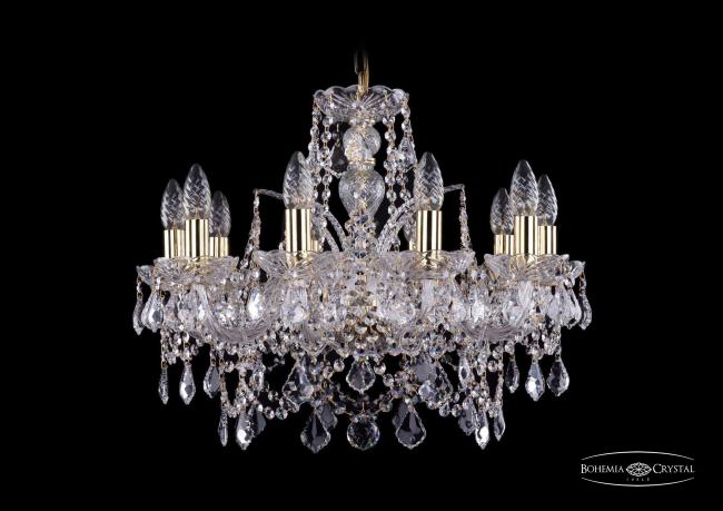 1411/10/195 G Leafs Подвесная хрустальная люстра 1411 Bohemia 1411/10/195 G Leafs