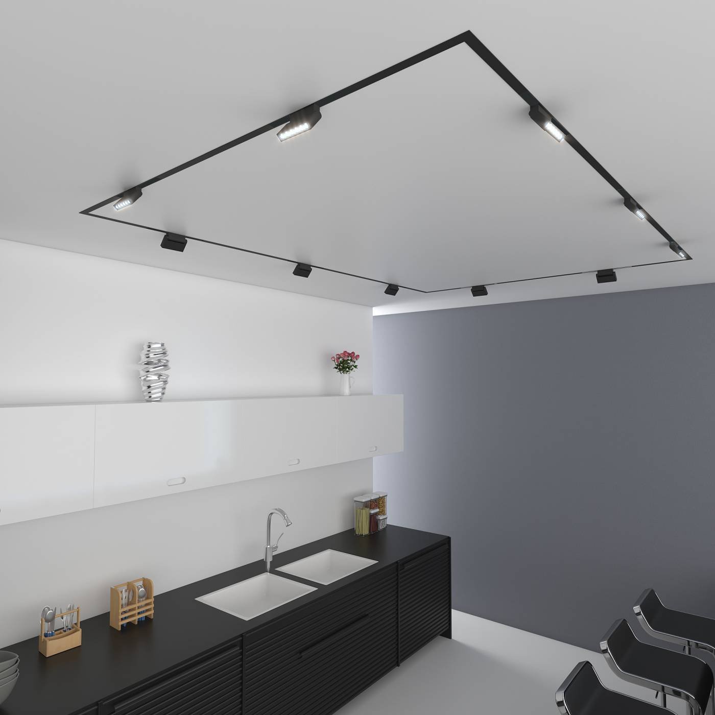 Магнитный трековый светильник Elektrostandard Slim Magnetic Slim Magnetic HL01 Трековый светильник 6W 4200K (черный) 85009/01