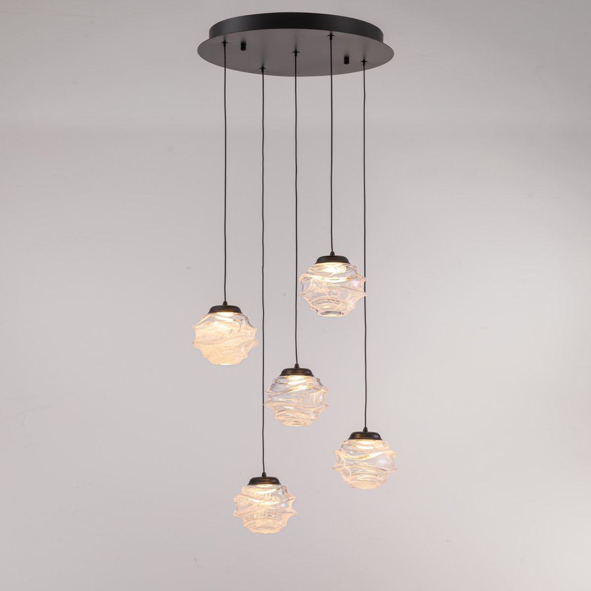 MD25030003-5A matt black/clear Светильник подвесной Delight Collection MD25030003 MD25030003-5A matt black/clear