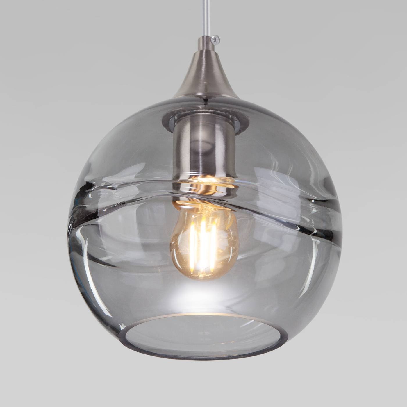 Светильник подвесной Eurosvet Lotus 50221/1 дымчатый