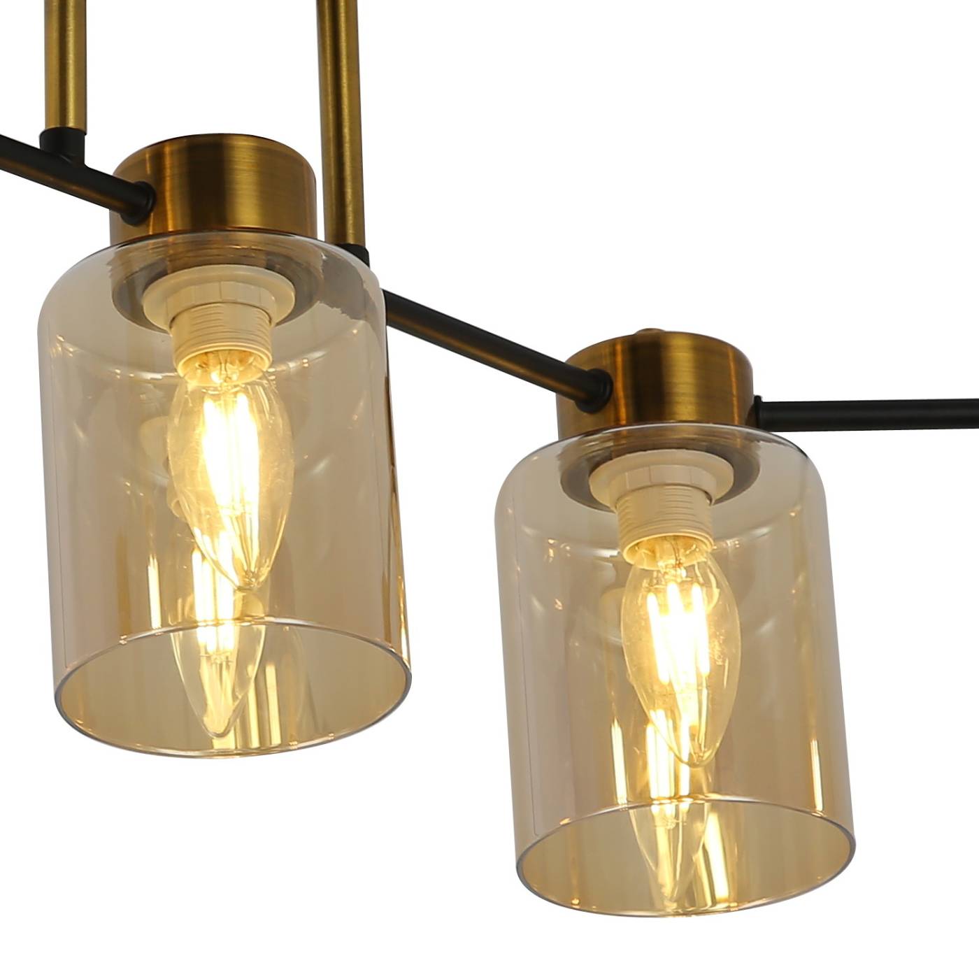 Потолочная люстра ILLUMICO IL6111-5COU-79 BK GD Qui