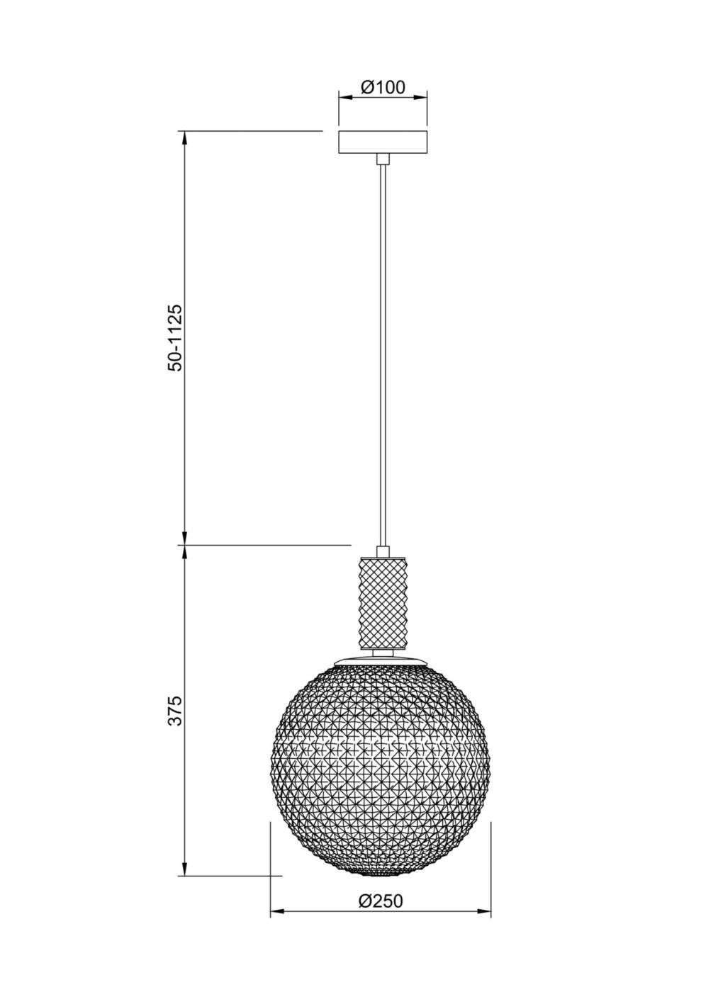 Светильник подвесной Maytoni Milagro P030PL-01CH