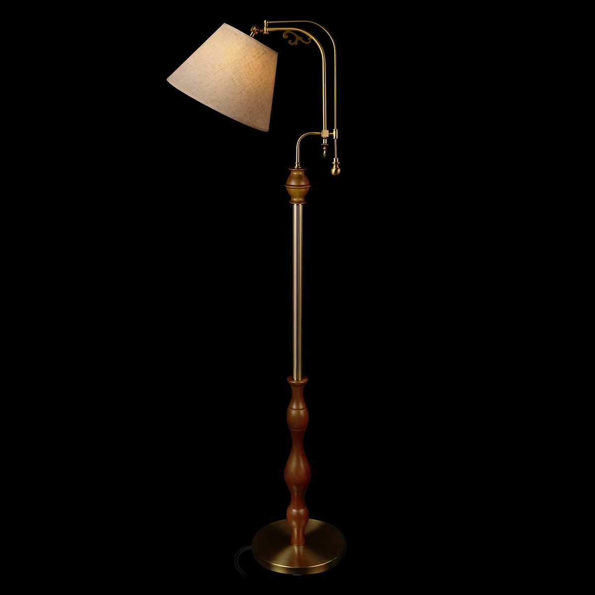 10569F Dark wood Торшер напольный Elaine Loft It 10569F Dark wood